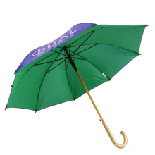Logo de la canopée à deux couches Brolly parapluies de golf promotionnels personnalisés, parapluie automatique d&#39;impression de logo à double couche